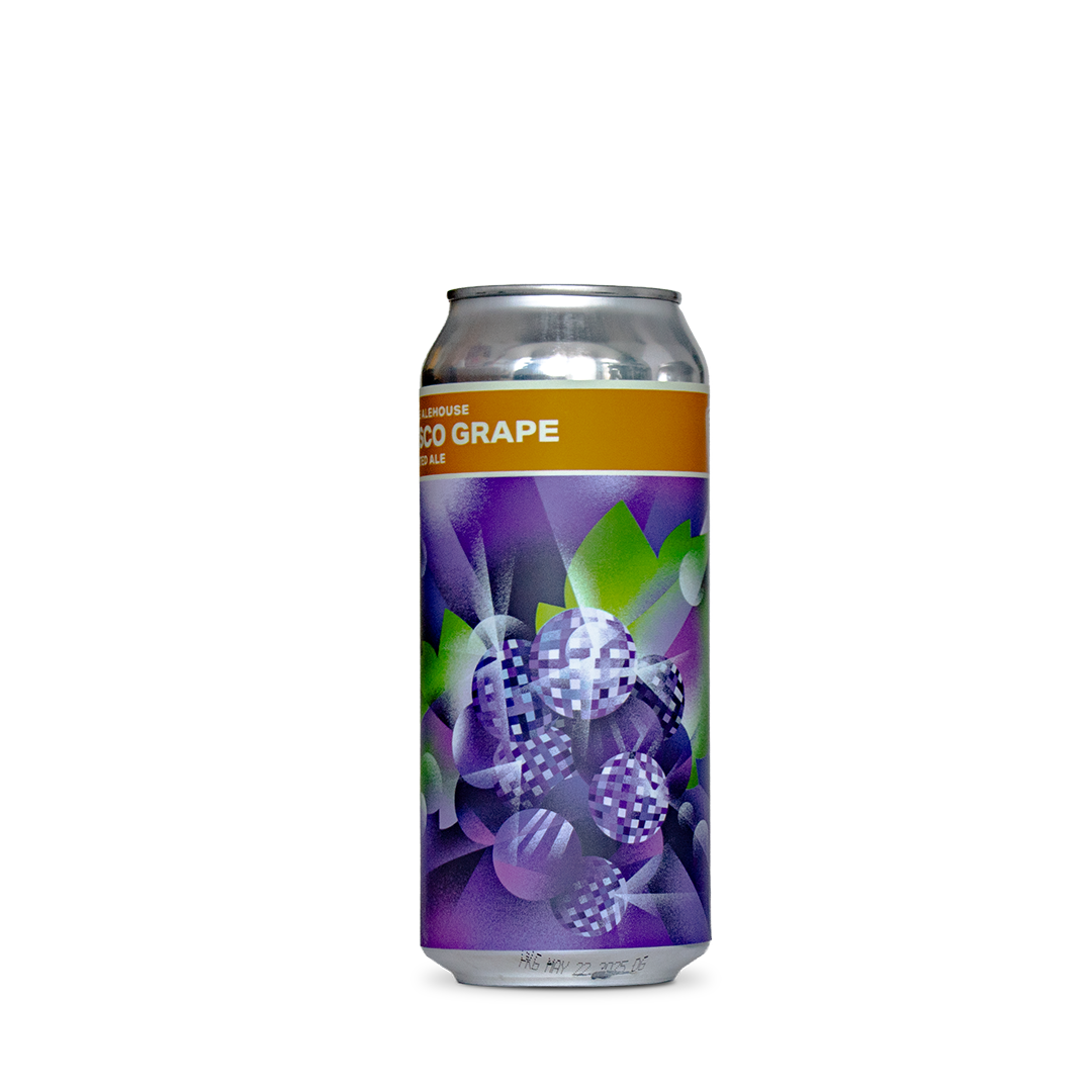single can of disco grape craft beer fuited ale