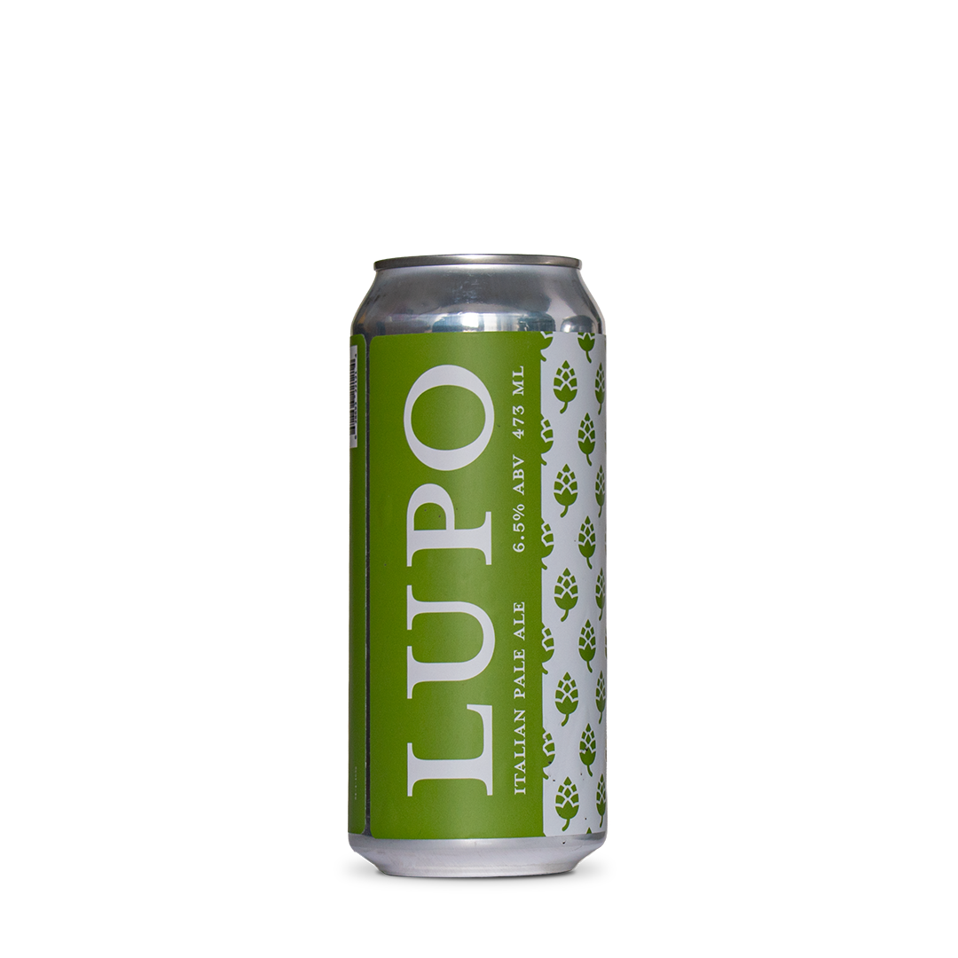 single can of lupo craft beer IPA