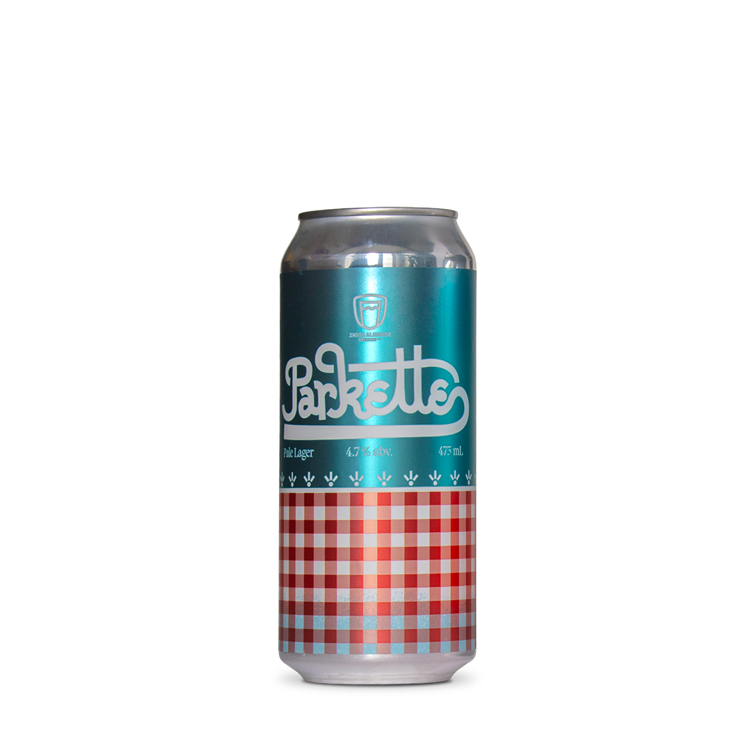 single can of parkette craft beer lager
