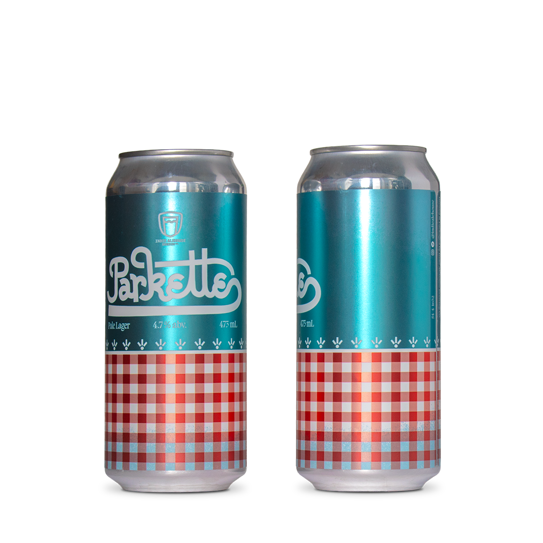 double cans of parkette craft beer lager